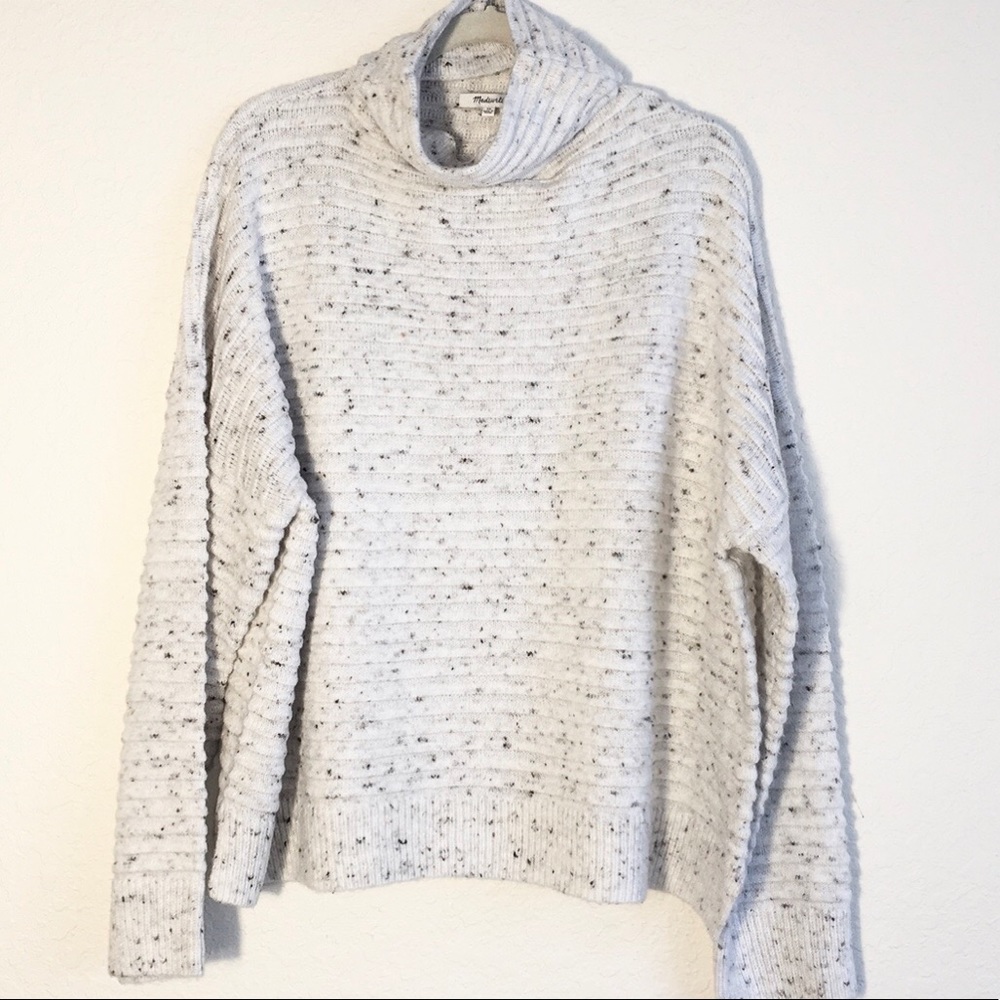 NWT Madewell Belmont Donegal Mock Neck Sweater. 2X - Picture 2 of 5